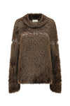 SWAYING 25 Fall/Winter Collection: Long-staple silk and wool sweater SW-SW25AW1T37C2S2-ZONG (Brown)
